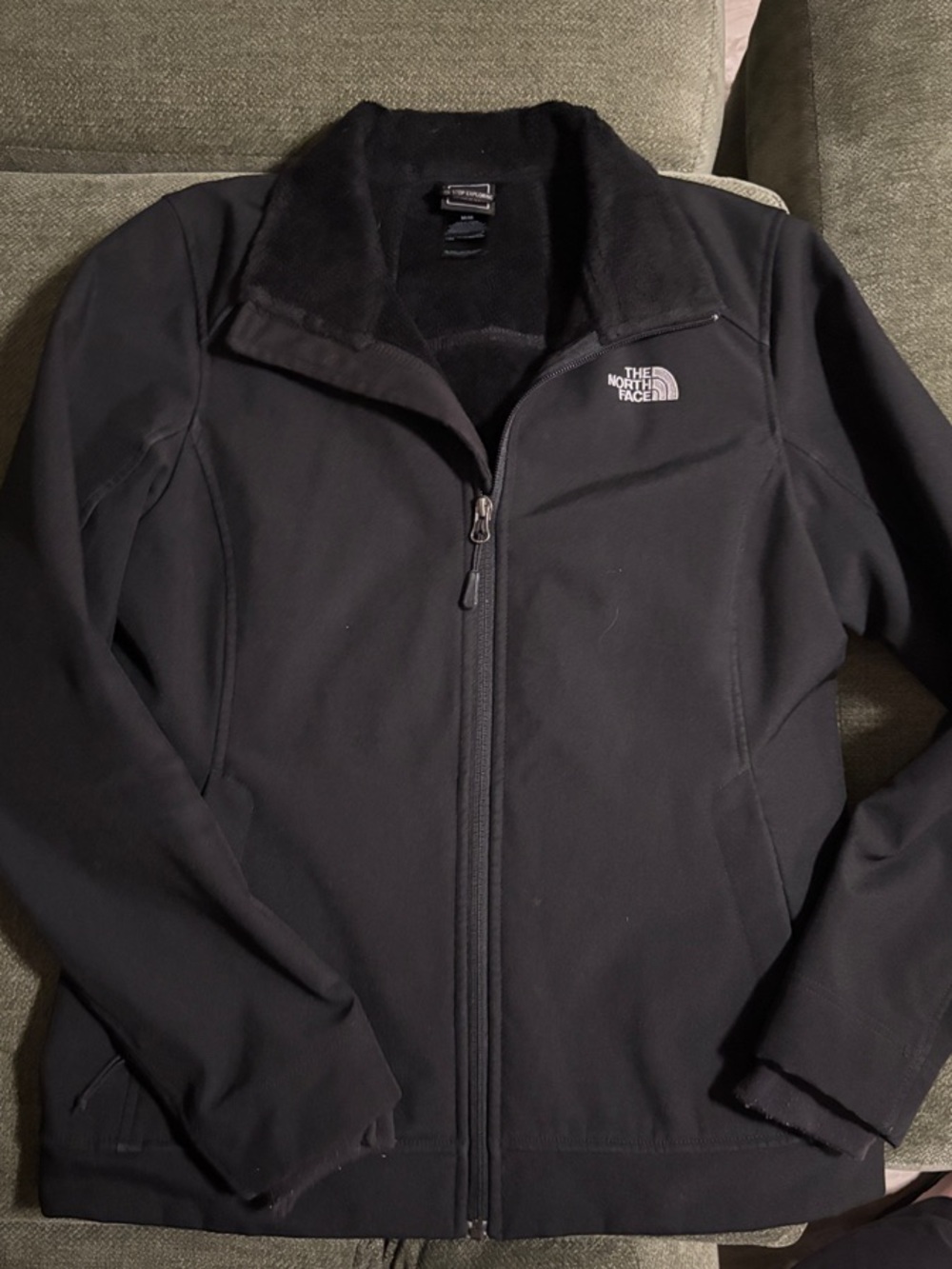 The North Face Black Zip-Up Softshell Jacket